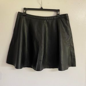 Madewell Real Leather Skirt Size 12